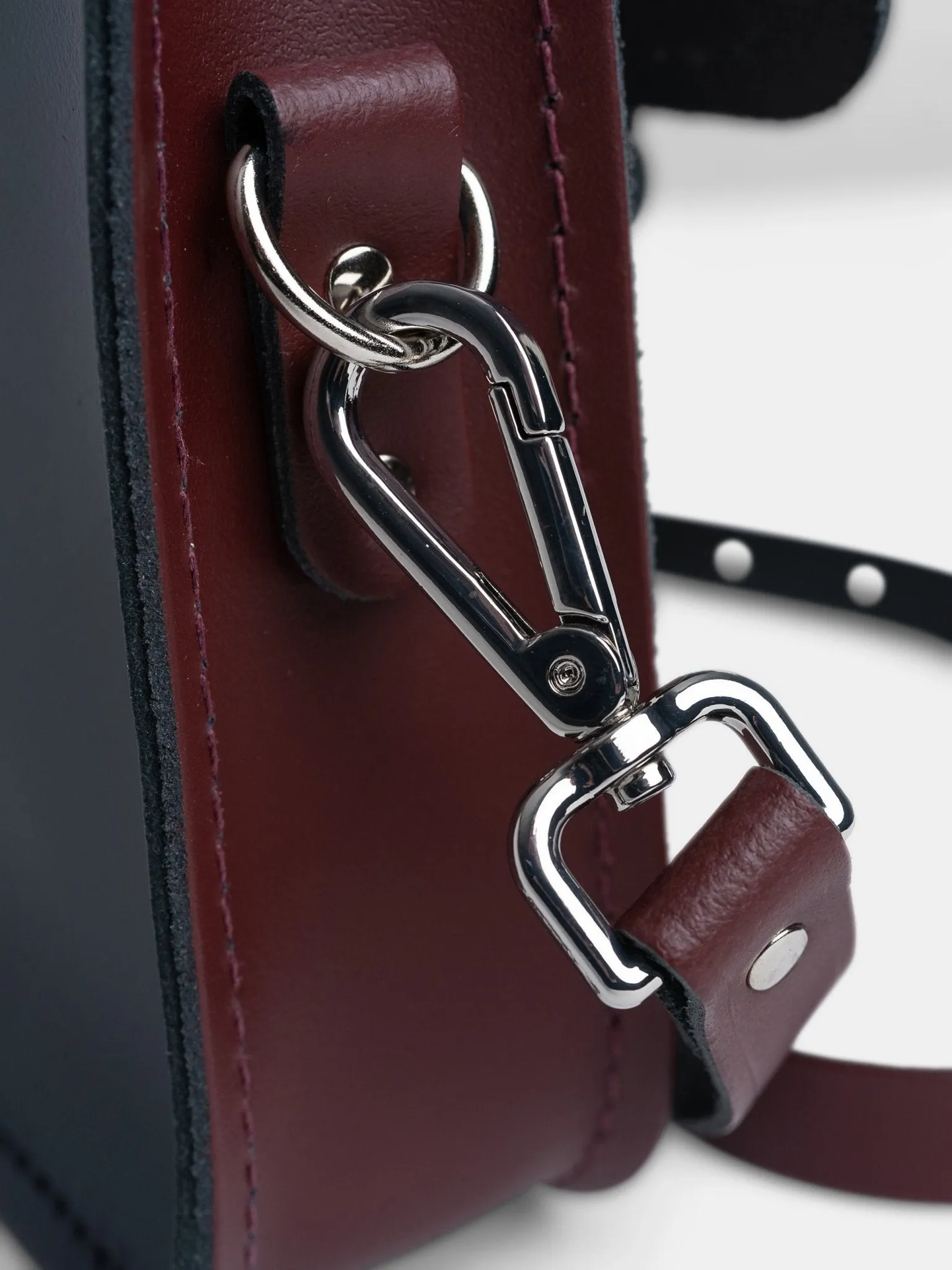 The 11 Inch Batchel -  Clay, Oxblood & Navy