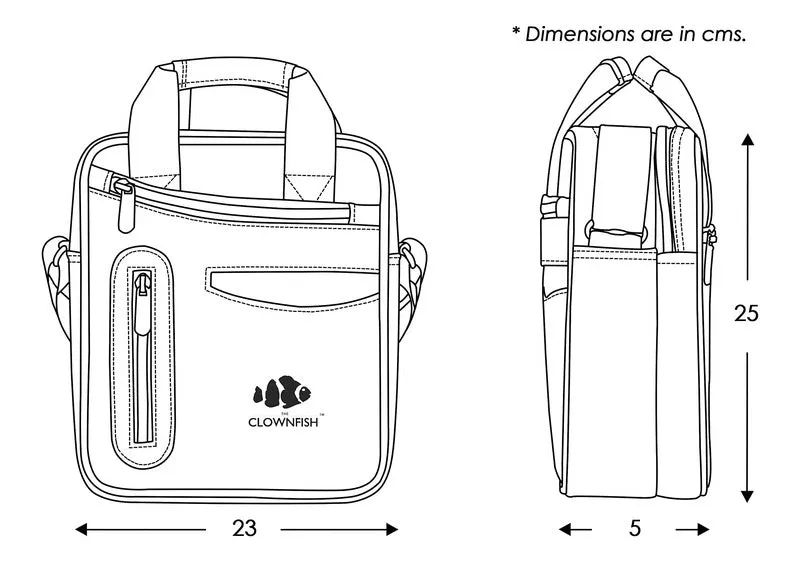 THE CLOWNFISH Enfield Leatherette Sling Bag - Durable, Stylish | 1 Unit Included | Coffee