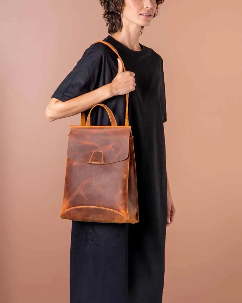 THE PRICY LEATHER SLIM BACKPACK