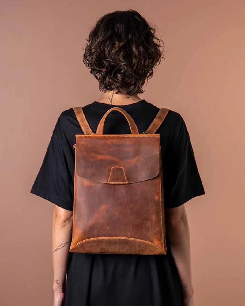 THE PRICY LEATHER SLIM BACKPACK