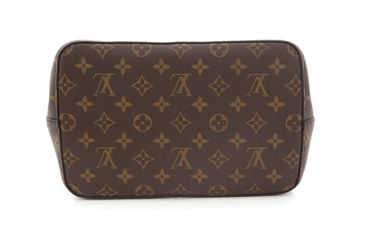 Trendy Inspired Louis Vuitton Black & Brown Monogram Neonoe Bucket Handbag