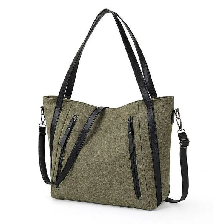 Women crossbody bag Canvas Leather